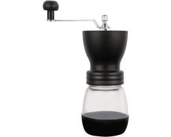 Handmatige Koffiemolen - Bonenmaler Keramisch - Verse Koffie Zetten - Verstelbare Maalgraad - 16 x 13.5 x 9.5 cm - Zwart