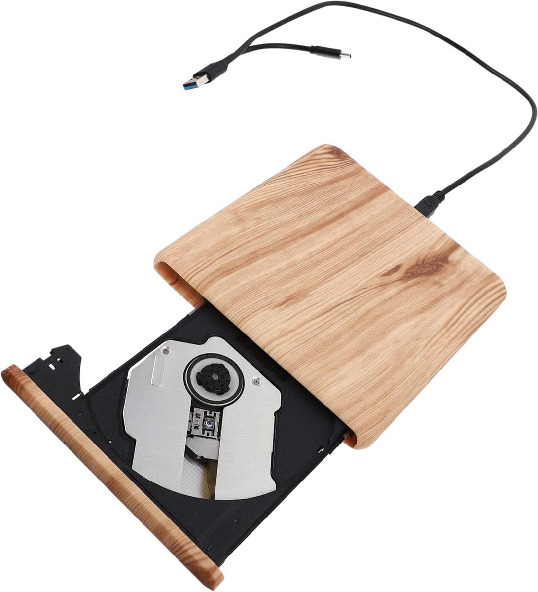 Externe Dvd Brander - Cd Dvd Speler - Gegevens Opslaan - Snelle Gegevensoverdracht - 15.5 x 14.5 x 1.6 cm