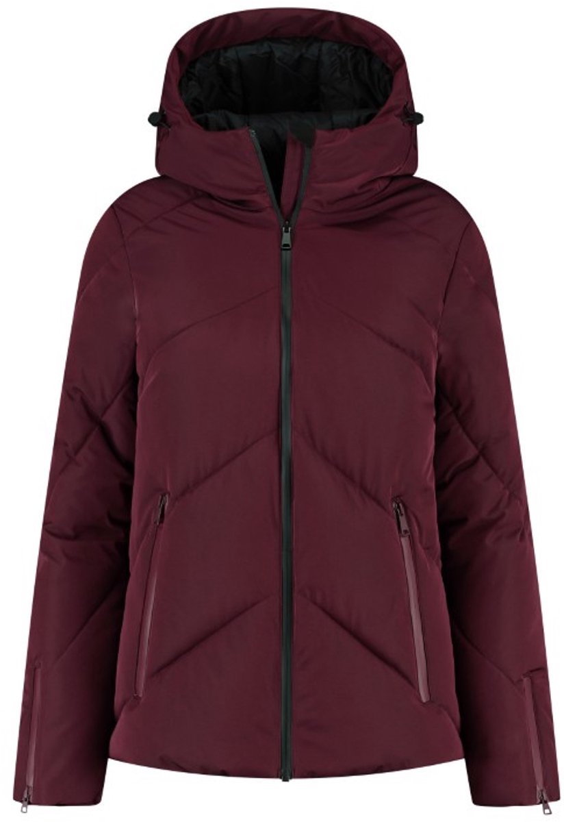 Kjelvik Juno Dames Outdoorjas Donker Rood