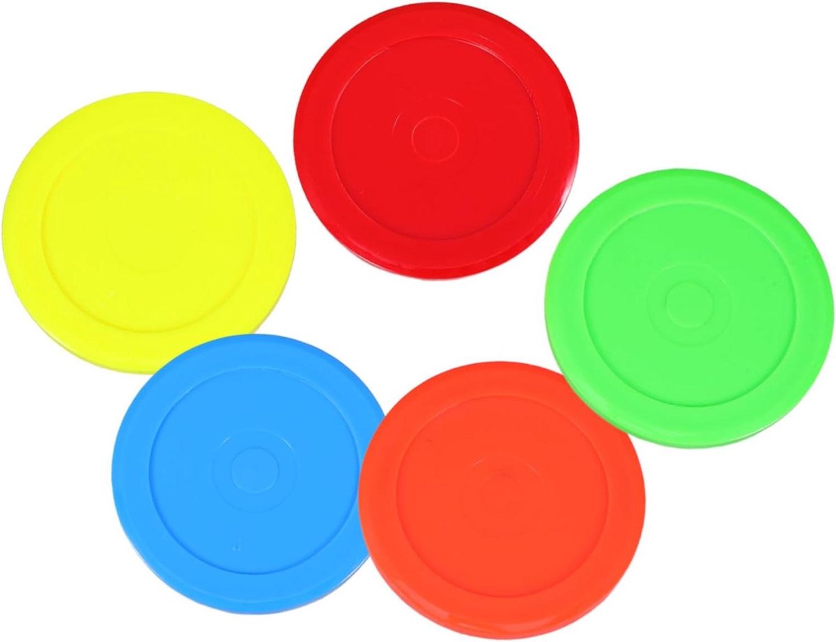 Air Hockey Pucks - Hockey Ballen - Tafelspel - Compact Ontwerp - 5 stuks - Multi