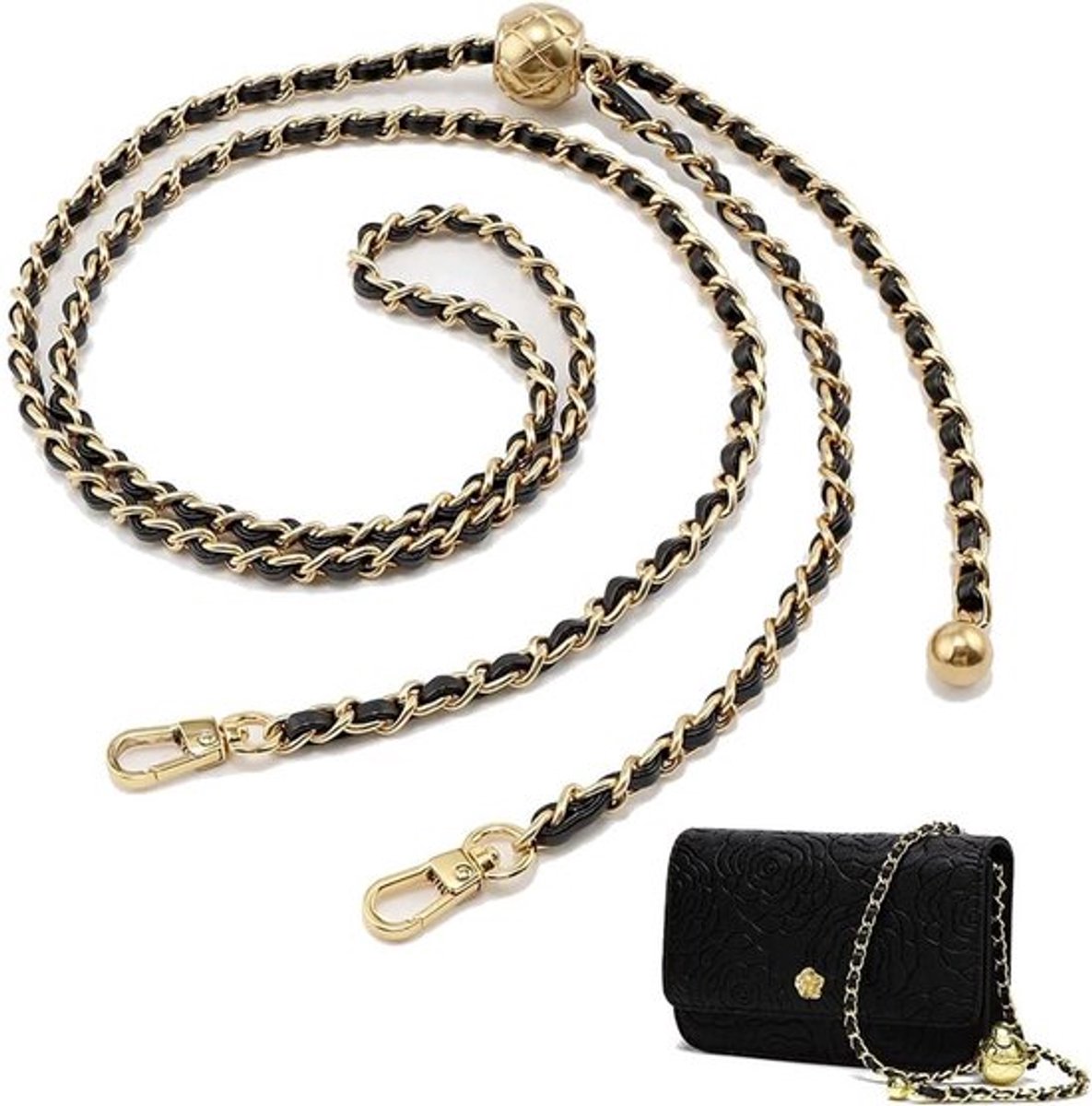 Zeynomax - Schouderriem - Metalen Ketting - 120cm - Vervangende Schouderriem