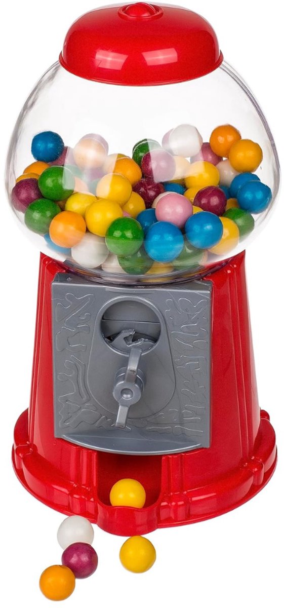 VIN® Kauwgomballen Automaat - Snoepmachine - Vendingmachine – Gumball Machine – Snoepautomaat - Candy Grabber – Kauwgomautomaat – Snoepdispenser – Rood - 12cm x 12cm x 20cm