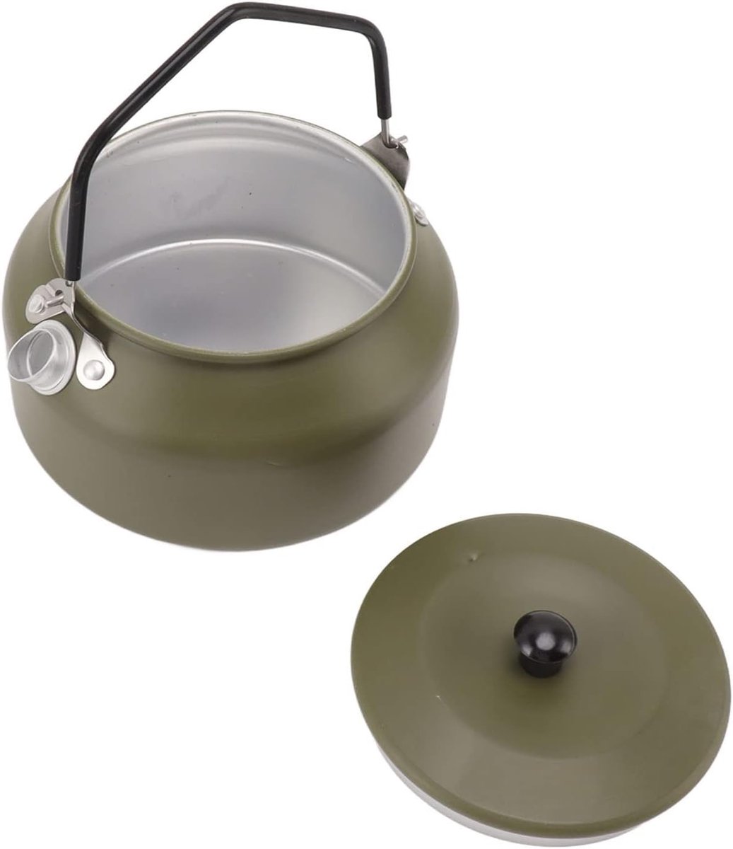 Camping Waterkoker - Theeketel Outdoor - Buiten Koken - Lichtgewicht Aluminium - 09 Liter - Gebladerte