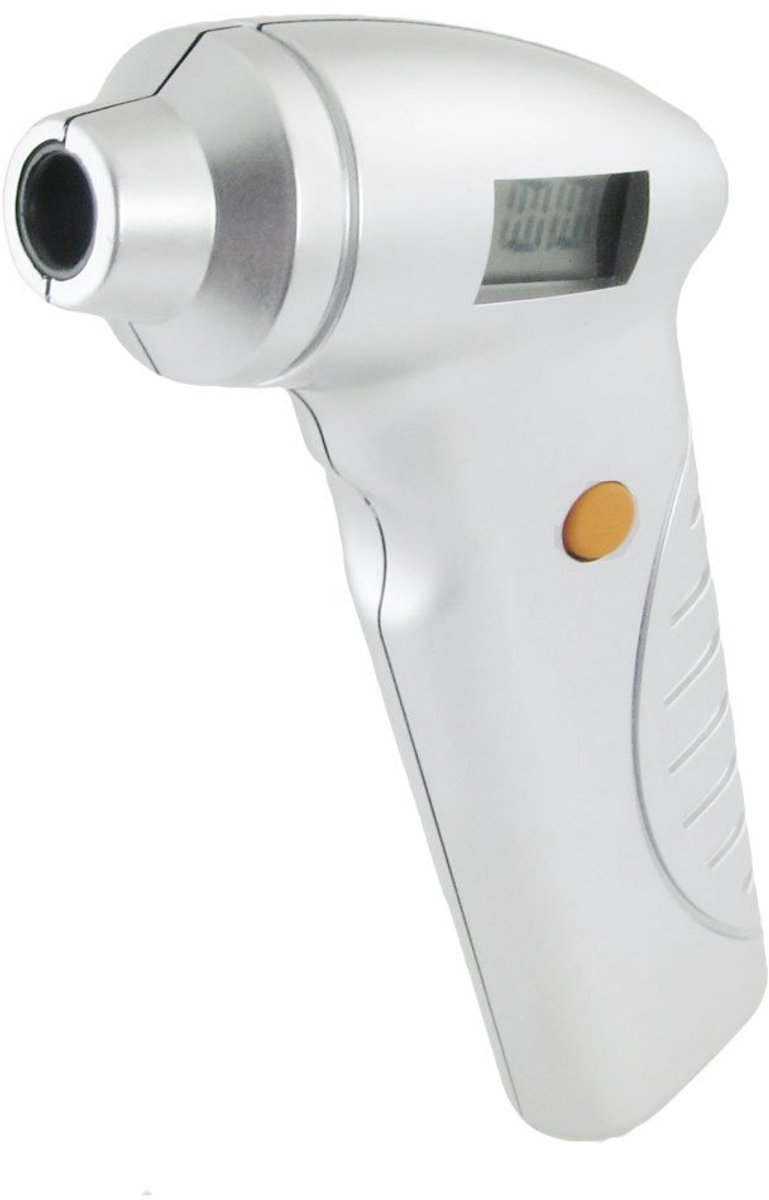 Bandenspanningsmeter - Luchtdrukmeter - Voertuig Controle - Duidelijk LCD Display - 13.5 cm Lengte - Zilverkleurig