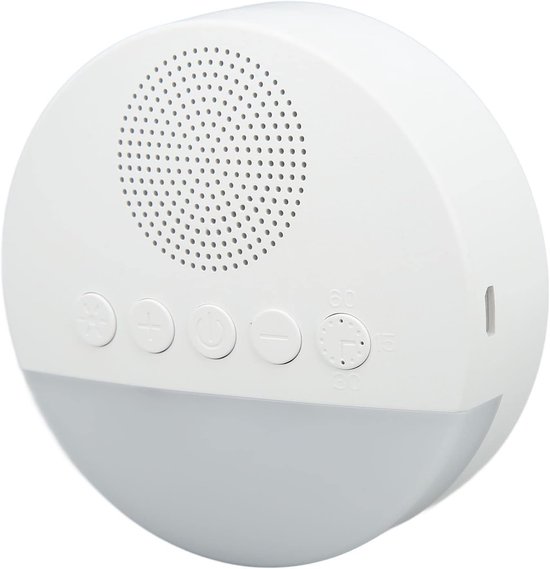 Geluidsmachine Baby - Slaap Apparaat - Rustig Slapen - 20 Rustgevende Geluiden - 9 x 9 x 7 cm - Wit — afbeelding 3