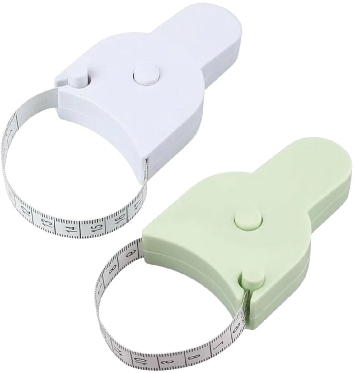 Meetlint Set - Lichaamsmaatlint - Lichaam Meten - Glasvezelband Materiaal - 150 cm - Wit