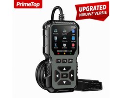 OBD2 Scanner – Diagnose Apparatuur – Foutcodes Uitlezen & Wissen – Geschikt voor Benzine & Diesel – NL/EN/DE Taal – Plug & Play – Grijs
