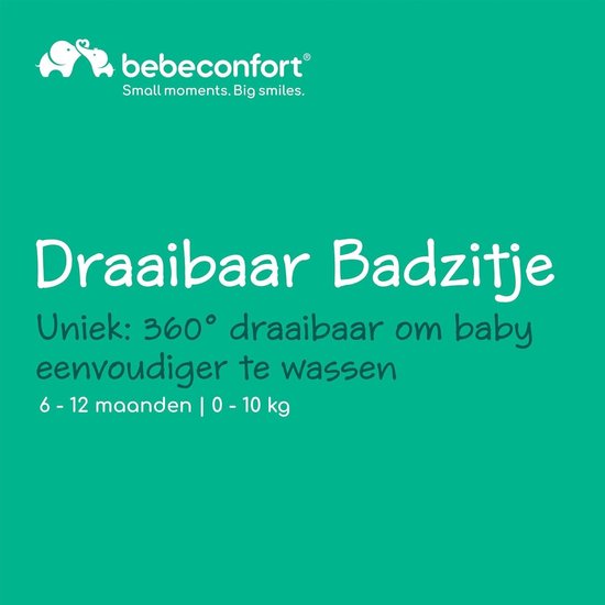 Badzitje Baby - Zitje Ondersteuning - Veilig Wassen - 360 Graden Draaibaar - Tot 10 kg - Blauw — afbeelding 5