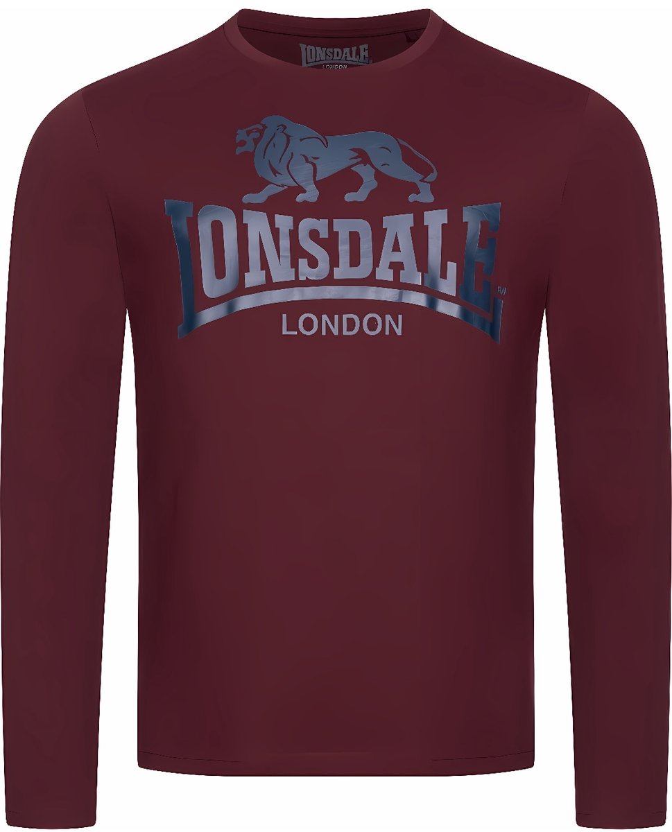 Lonsdale Longsleeve Ayrshire overhemd met lange mouwen regular fit double pack