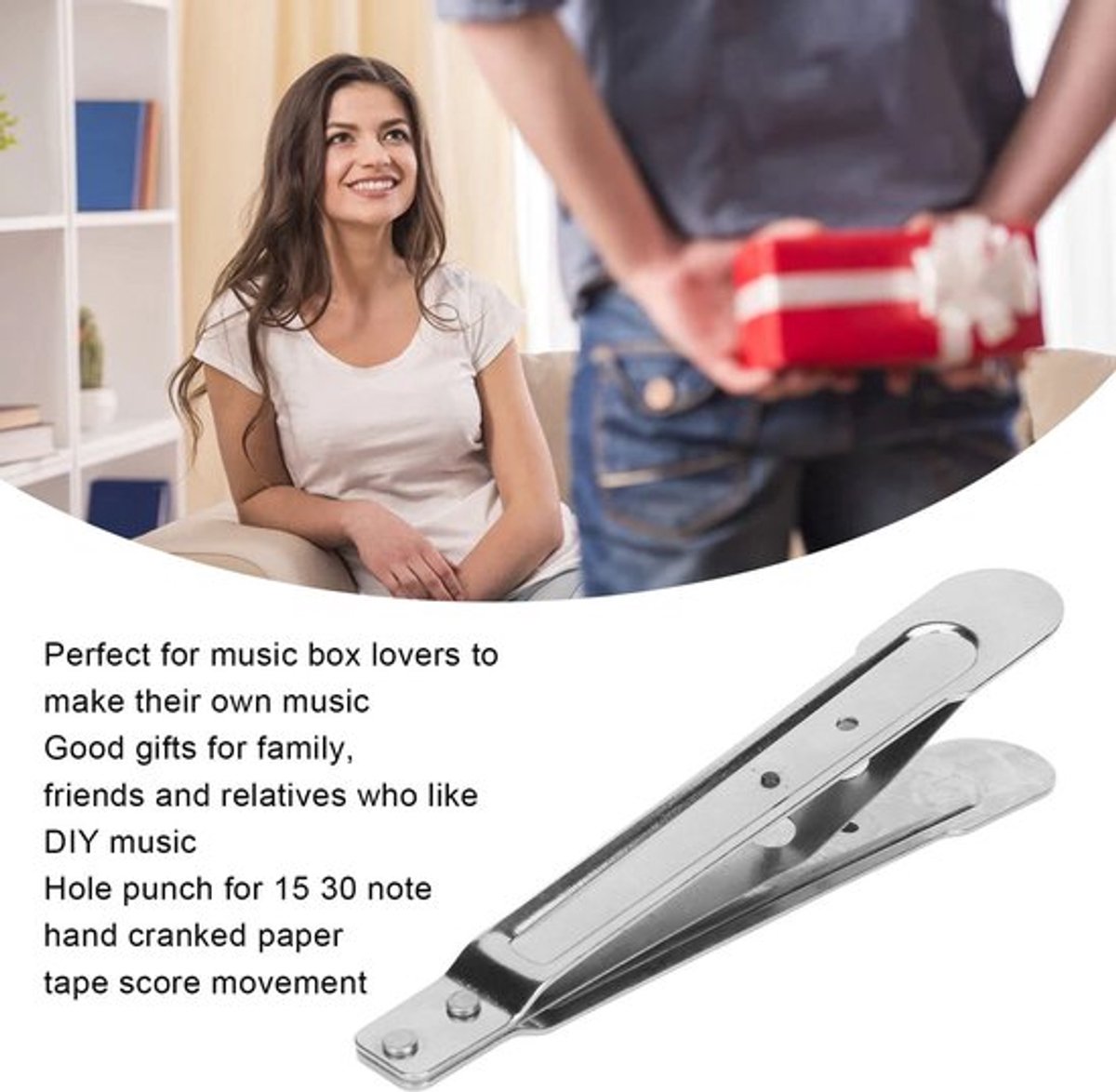 Dailygoods- Muziekbandperforator Sterk en duurzaam - Doe-het-zelf-accessoires