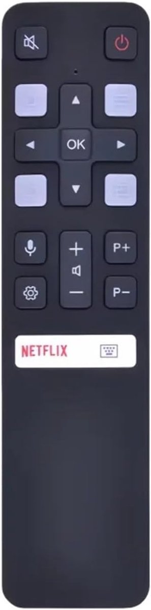 TV Afstandsbediening - Afstandsbediening Universeel - Televisie Bediening - IR Draadloze Communicatie - 1 x 1 x 1 cm - Zwart