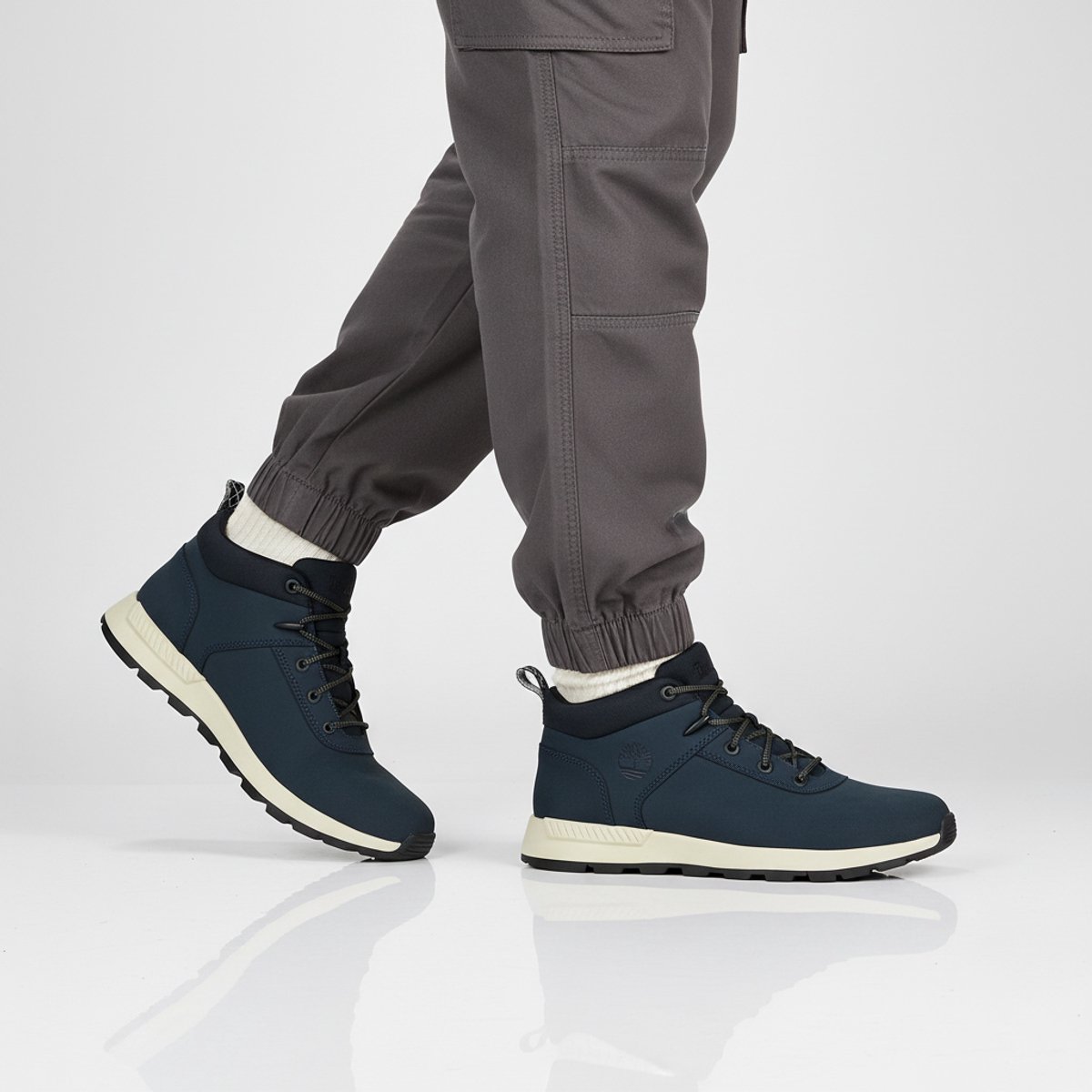 Timberland Sprint Basic Mid Sneaker Heren Winter Schoenen Boots Leer TB0A277E-W06 Blauw