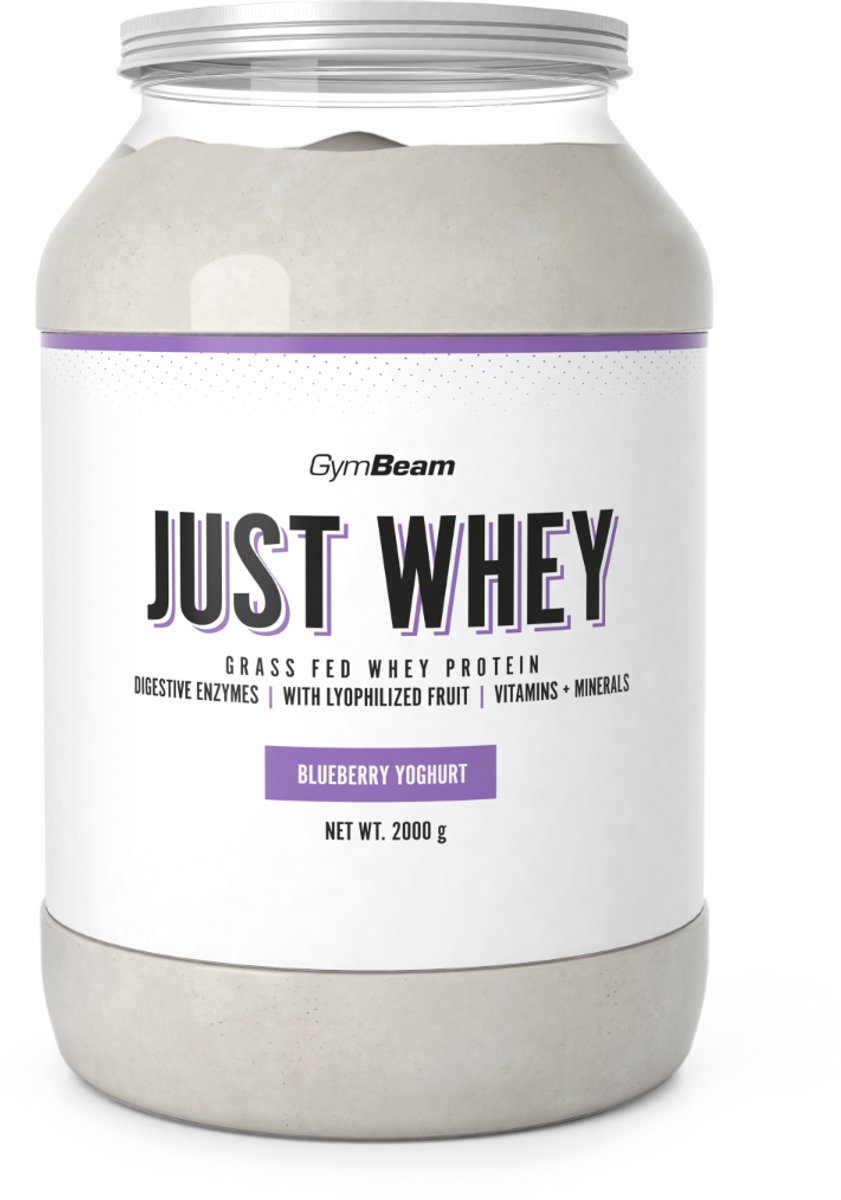 GymBeam Just Whey Proteïne - Blueberry Yoghurt - Whey Proteïne Blend - Eiwitpoeder - 2000 gram (67 servings)