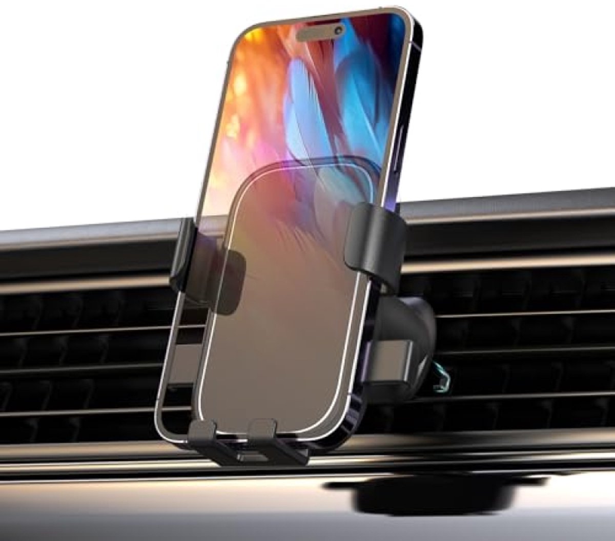 Osamix Autotelefoonhouder voor Ventilatierooster - Automatische Klembevestiging, 360° Rotatie, Universeel voor Smartphones 4,7-7 inch met Hoes