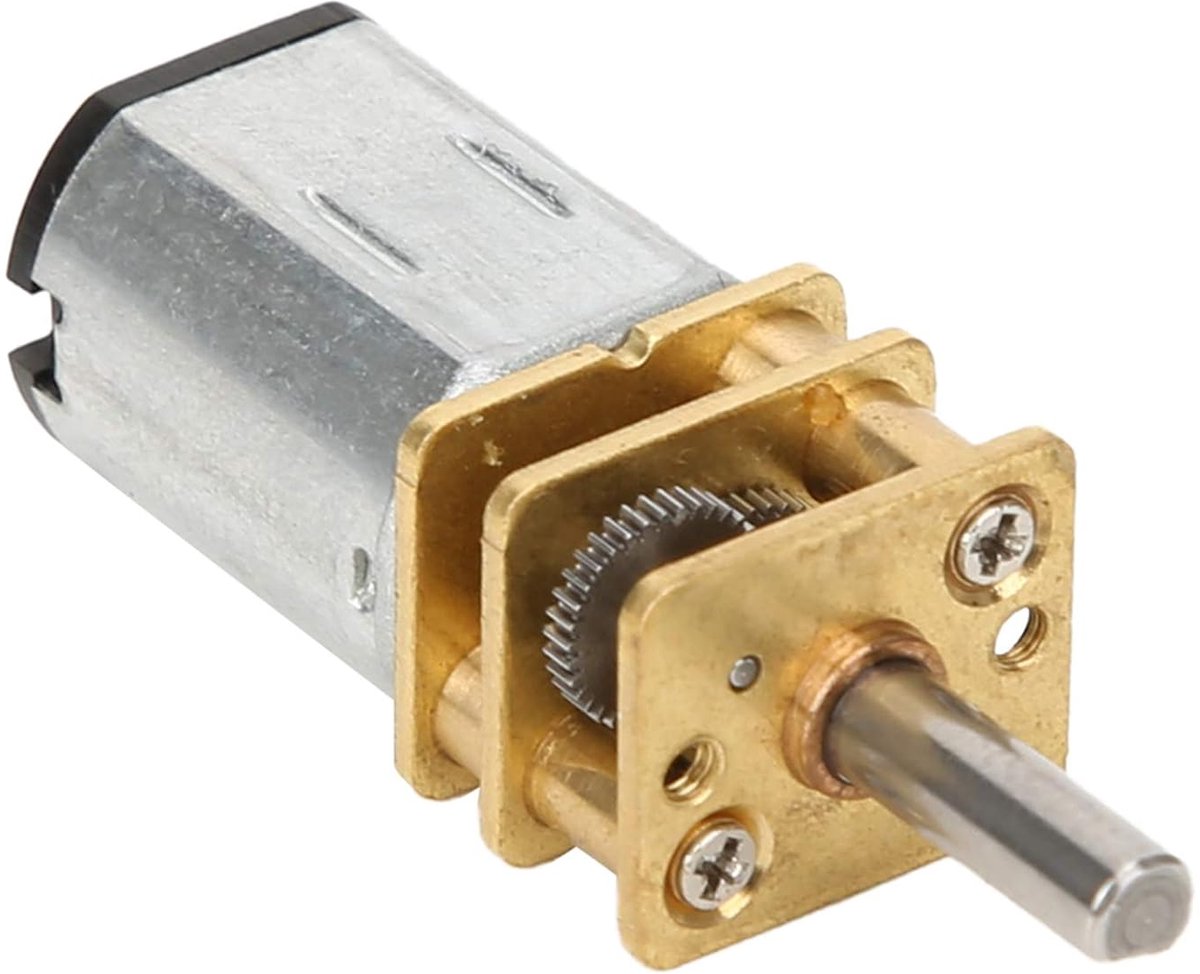 Motor met Tandwielkast - DC Motor - Modelbouw Projecten - Metalen Tandwiel - 3V 200 RPM - Metaal