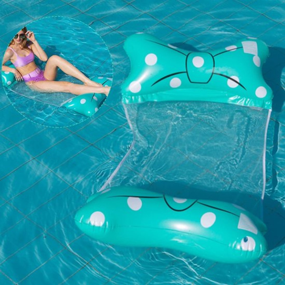 Store_7 - Opblaasbaar zwembad - Waterhangmat - 4-in-1 loungestoel - Compact formaat