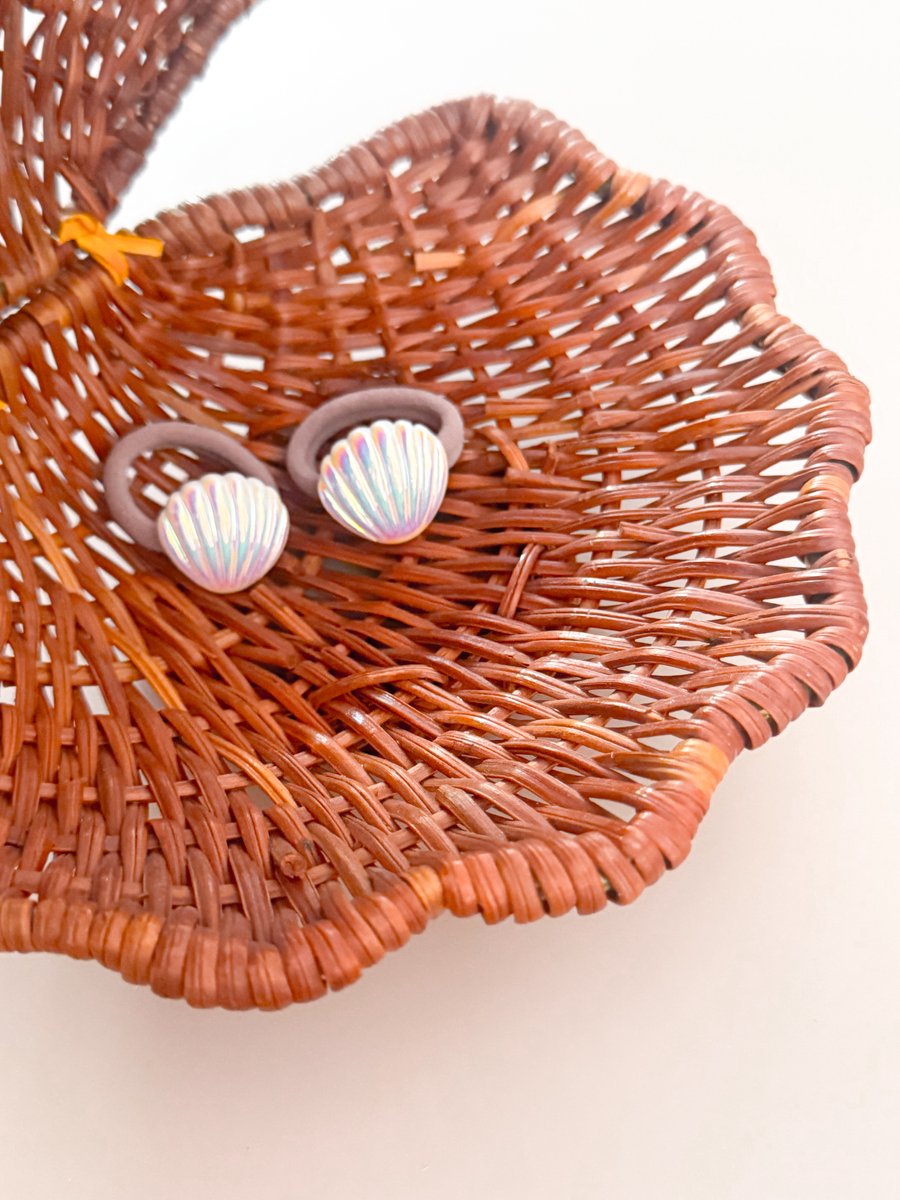 Haarelastiek - Seashell - Haarelastieken voor Meisjes & Kinderen - Haarelastiekje - Haaraccessoires voor Peuters & Kleuters - Haarelastiekjes