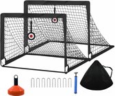 Luumuu® Voetbaldoeltjes Set van 2 - Voetbaldoel voor Kinderen - Goals - Goaltjes - Doelen - Voetbal Speelset - Trainingsmateriaal - Incl. Ebook
