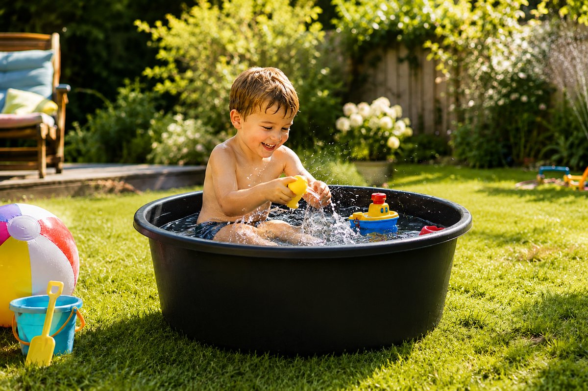 Kinderbad - Kinderbadje - Zwembak - Waterbak - Zwembad kinderen - 90 Liter - Rond