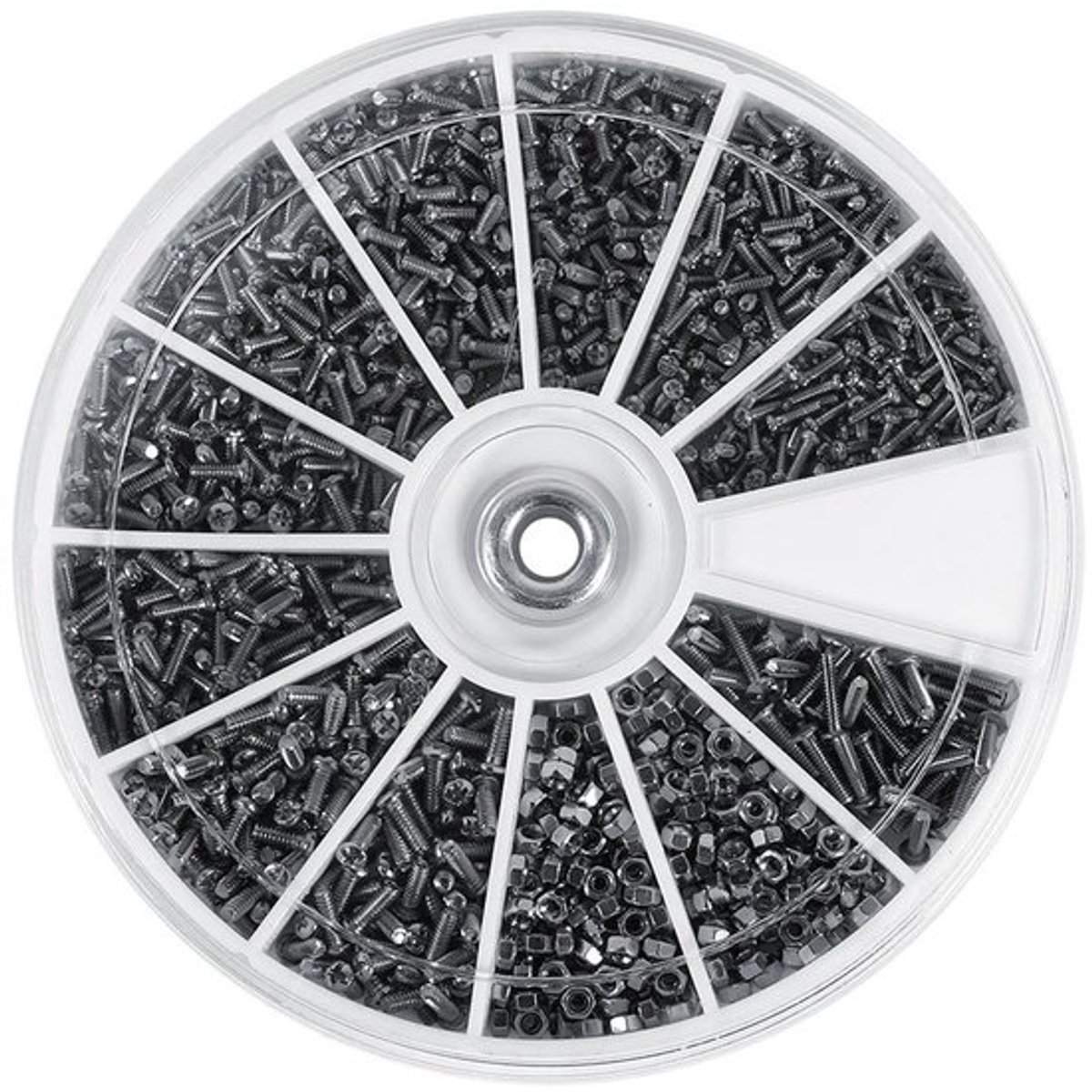 MTTProducts - Assortiment Schroeven en Moeren - 600 Stuks - Ronde Kop - Geschikt