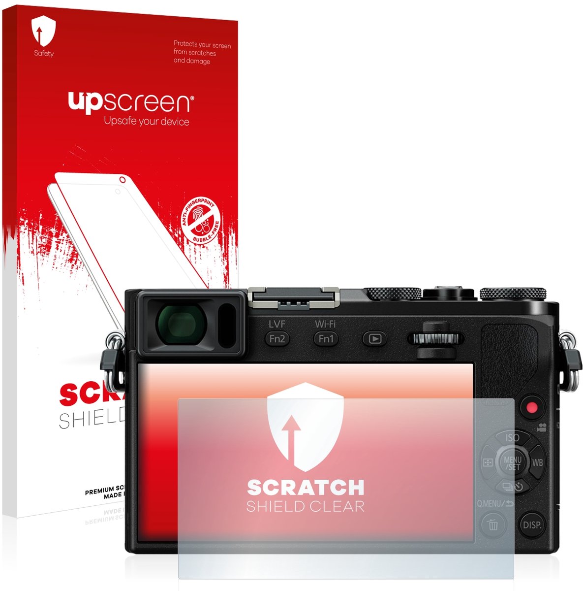 upscreen - Screenprotector voor Panasonic Lumix DMC-GM5 - Folie Beschermfolie transparant
