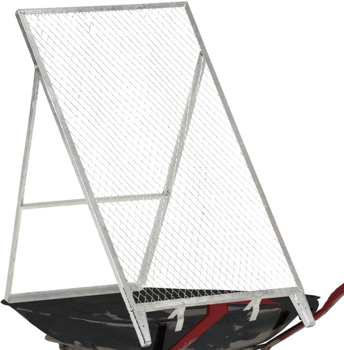 Tuinzeef - Compostzeef Bodemzeef - Compost Sorteren - Verstelbaar Hoekframe - 60 x 85 cm - Zilver