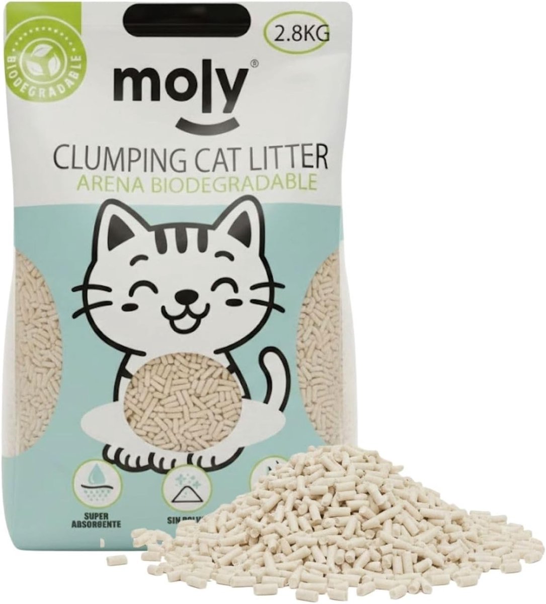 Kattenbakvulling - Bentoniet - Actieve kool voor geurcontrole - Hoge absorptie - Voor alle katten
