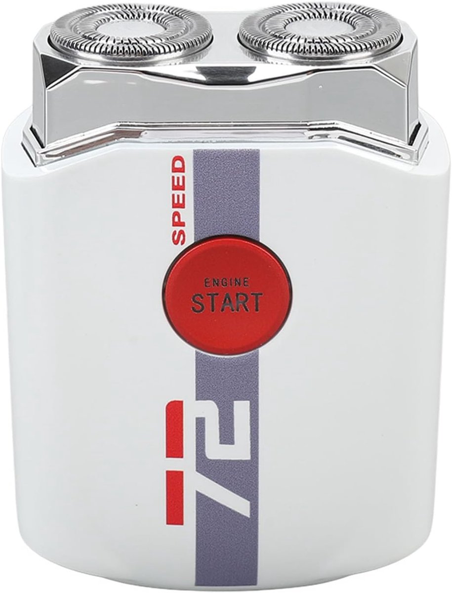 Automatische Baard Trimmer - Stijlvolle Tondeuse - Gezichtsverzorging - Zinklegering Materiaal - Draagbaar - Zilver