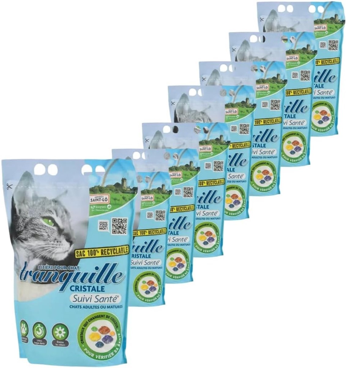 Kattenbakvulling - Silica Gel - Super absorberend - Gezondheidsbewaking - Voor Katten