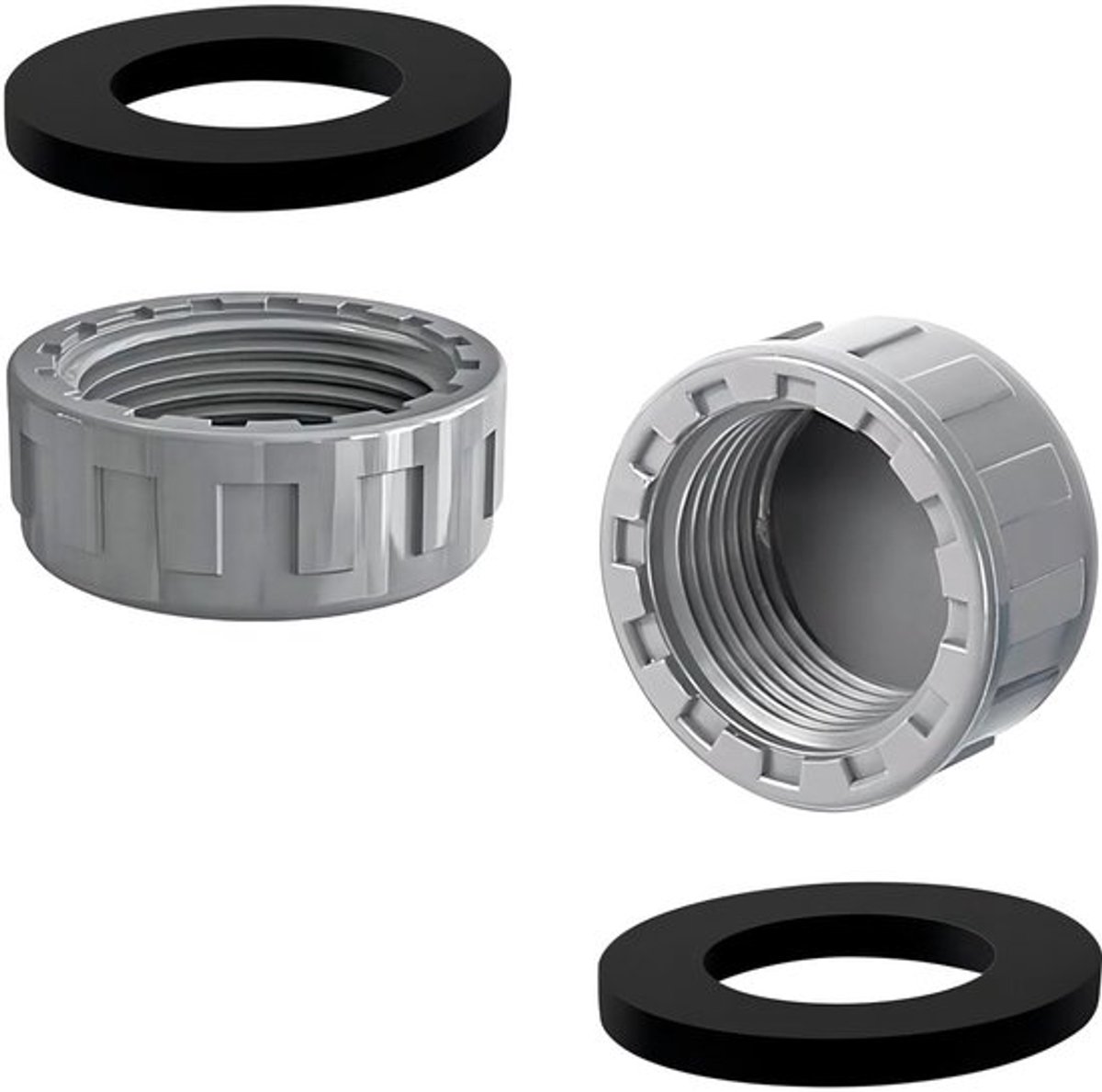 NTHProducts - PVC Plug Connector - 20 mm - Hoogwaardige kwaliteit - Grijs