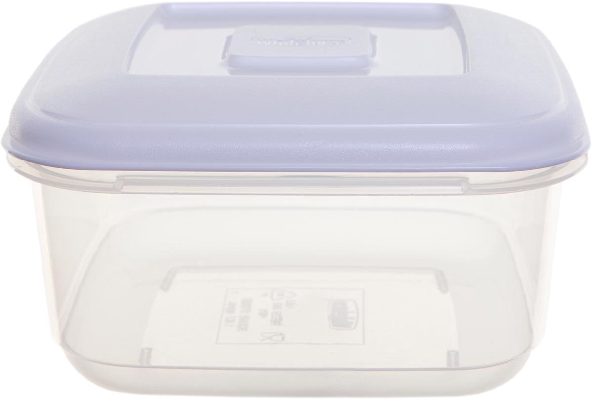 Whitefurze vershouddoos vierkant 1 | 6 liter | transparant met wit deksel
