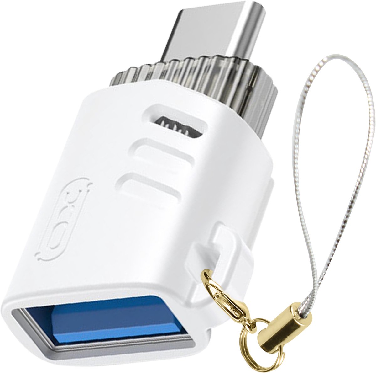 XO, Lader Adapter USB naar USB-C, Wit