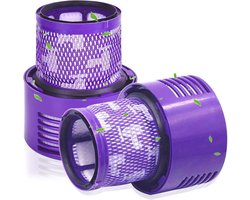 HEPA filter - Filter geschikt voor Dyson V10/SV12 stofzuigers - 2 stuks - 110 × 87 × 64 mm - Wasbaar en Herbruikbaar