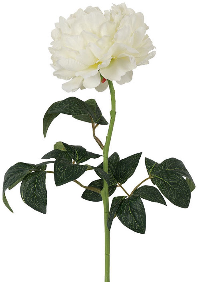 Countryfield Kunstbloem Paeonia Rosaline wit