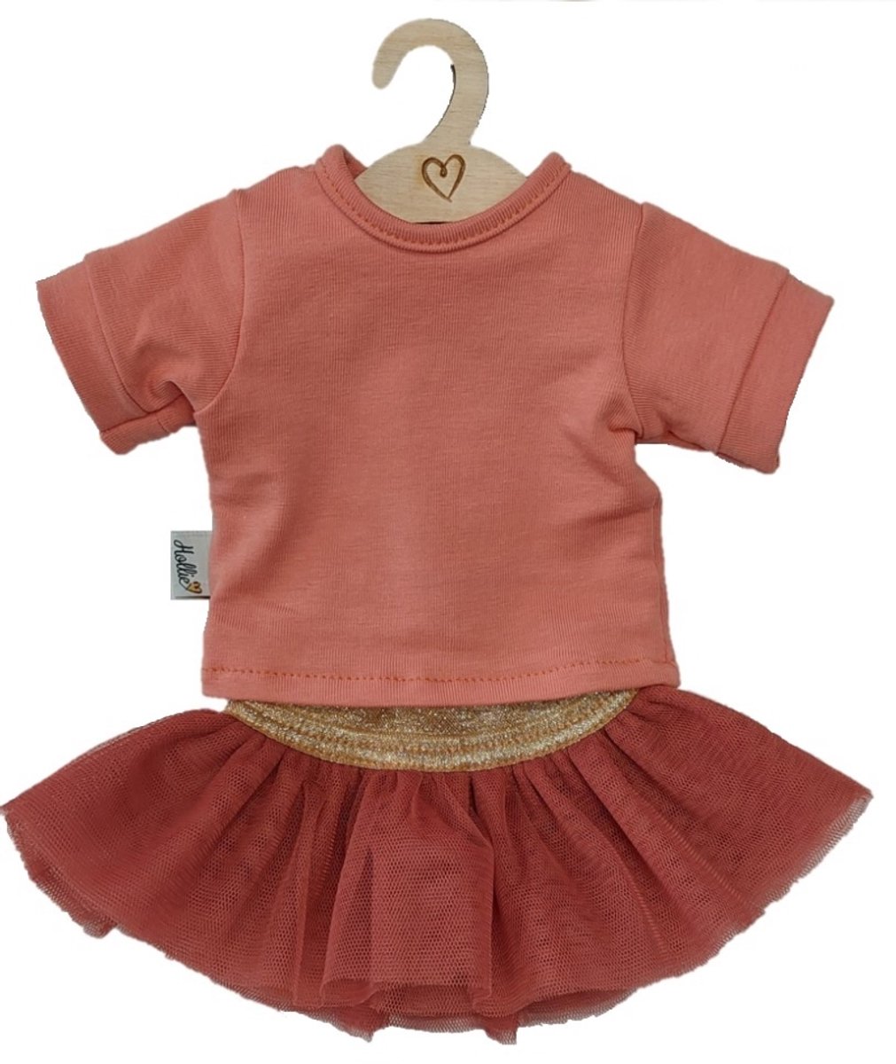 Hollie poppenkleding set rok en shirt candy terra voor Gordi-pop.