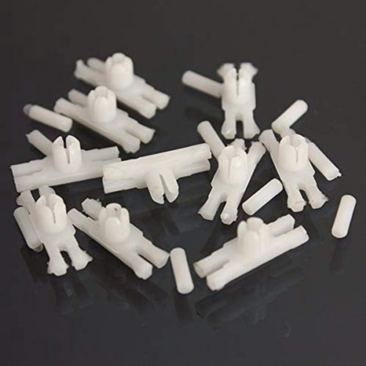 Virtubuy - Side Door Trim Moulding Strip Clips - Vervangclips voor auto - Wit