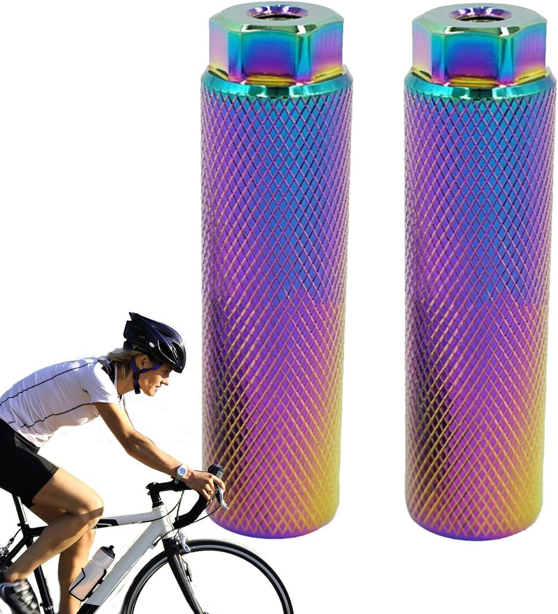 Fiets Voetsteunen - Treeplanken Fiets - Extra Comfort - Universele Pasvorm - 100mm Lengte - Meerdere Kleuren