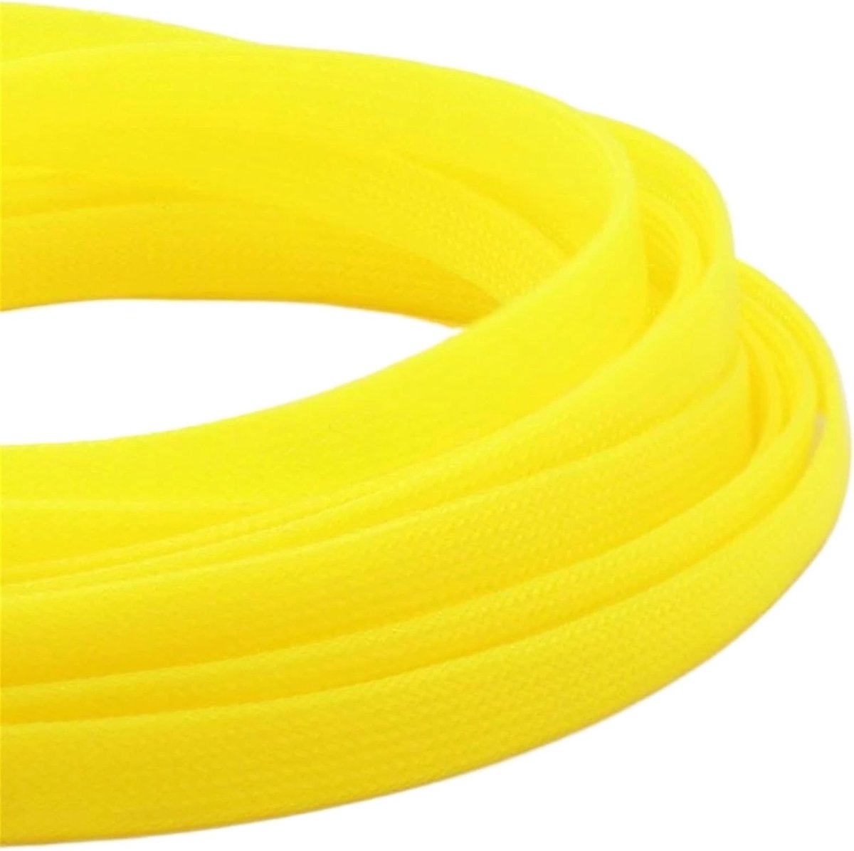 Kabelslang Gevlochten - Draadwikkeling Beschermhoes - Kabel Organisatie - Hoge Dichtheid - 40 mm - UV-geel