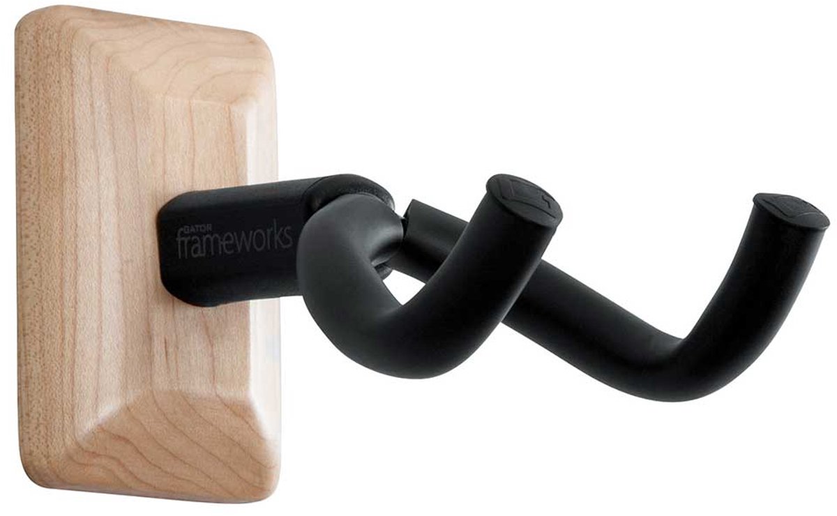 Gator Frameworks GFW-GTR-HNGRMPL Guitar Hanger Gitaar Muurbeugel Maple/Esdoorn