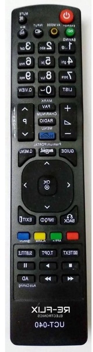 Vervangende Afstandsbediening - Universele Controller - TV Bediening - Direct Klaar Voor Gebruik - 10 Meter Bereik - Zwart