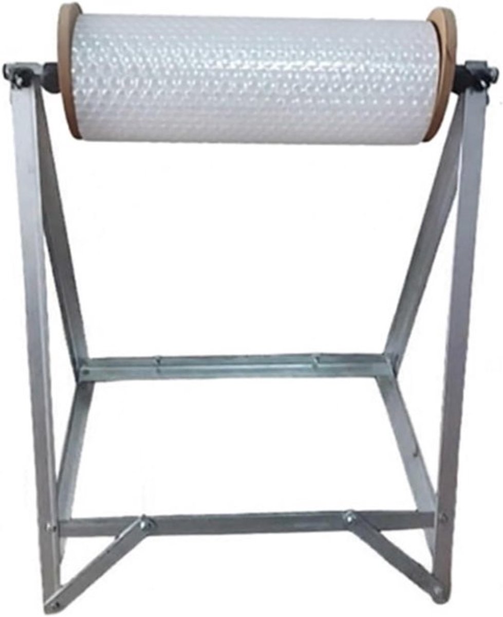 Folie Dispenser - Verpakkingsrek - Verzenden en Opslag - Verstelbare Breedte - Tot 120cm - Zilver