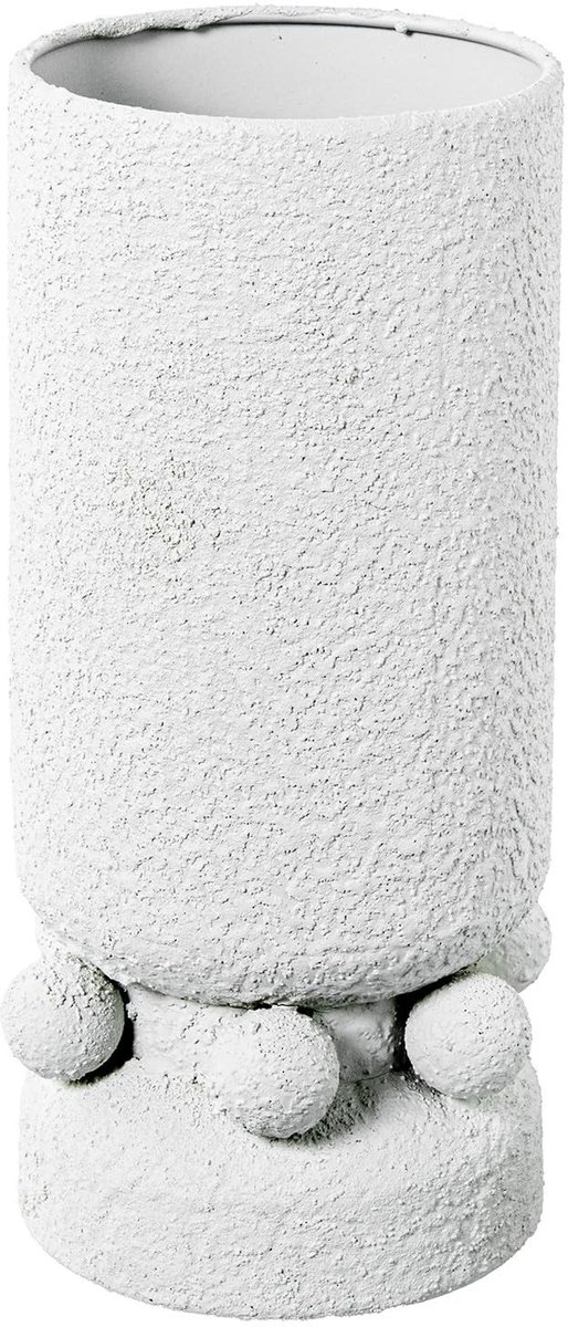 Tafeldecoratie Vaasje - Keramiek - Wit - 13 x 13 x 30 cm