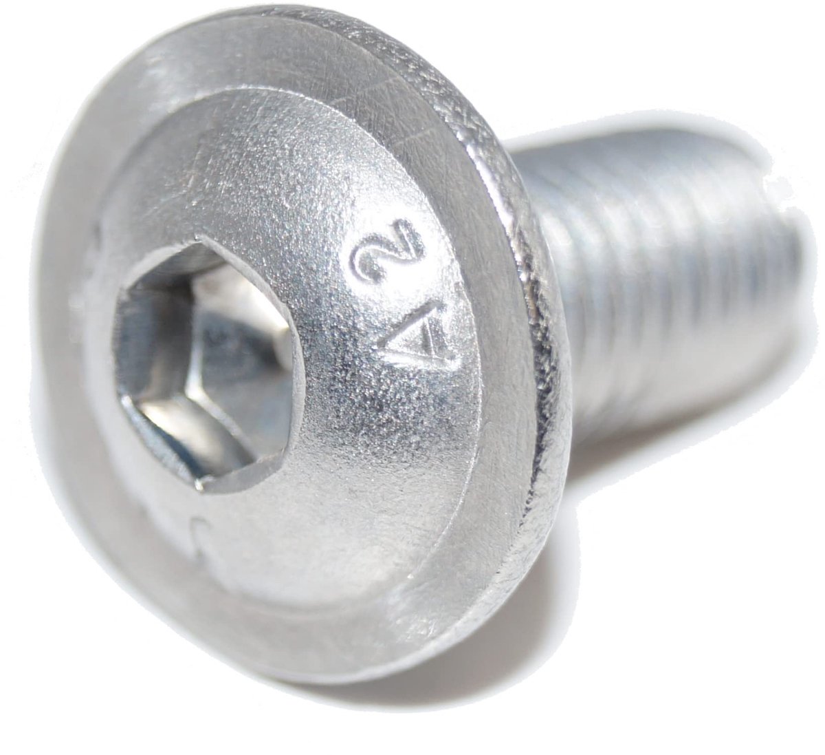 Platte Schroeven M6X30 - met Flens en Zeskant Aansluiting - 25 Stuks