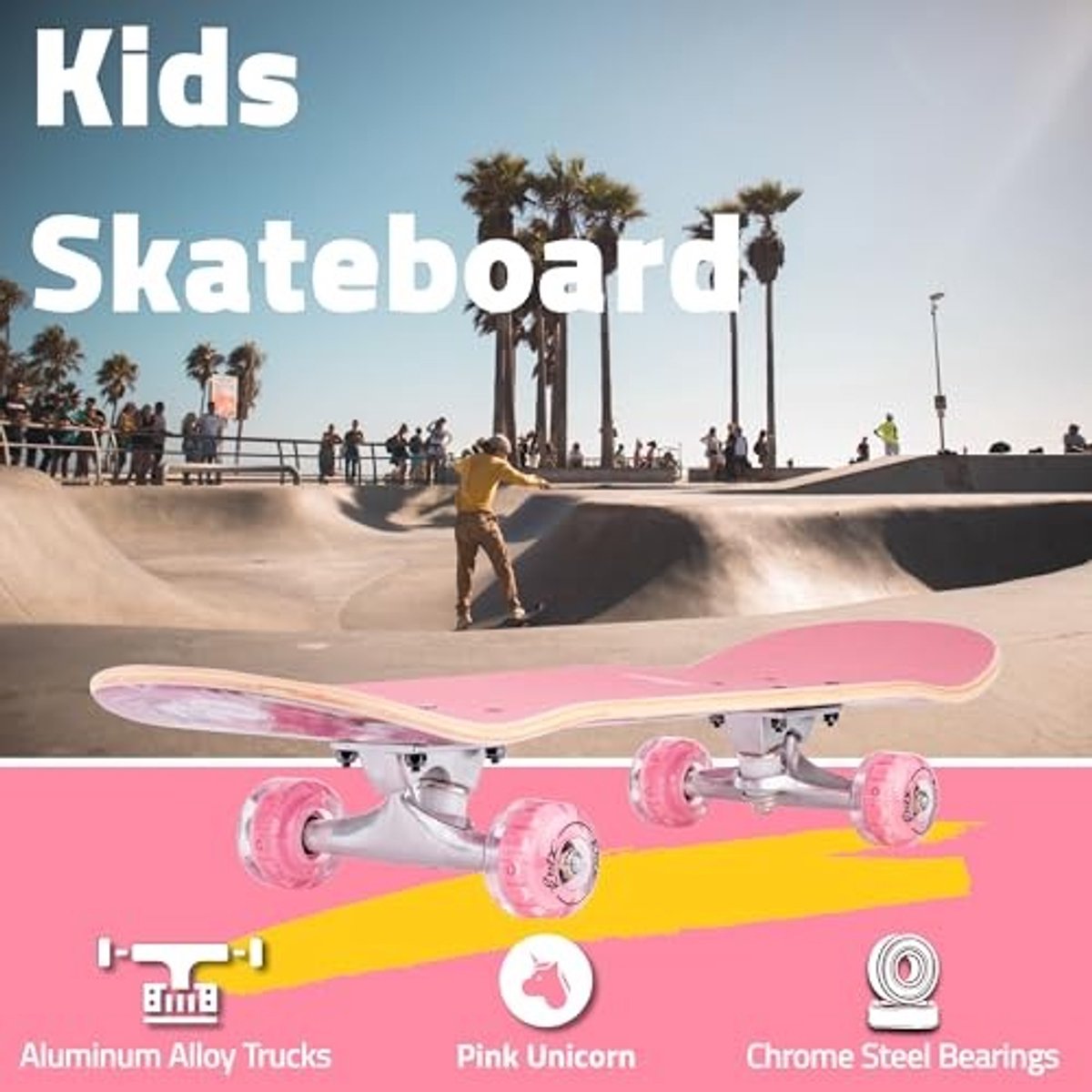 Skateboard voor Beginners - 80 x 20 cm - Met Skate Tool