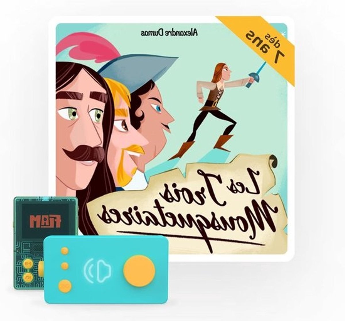 Interactief Audioboek - Luisterboek Verhalen - Kinderen Leren Lezen - Unieke Downloadcode - 1 Doos - Geel