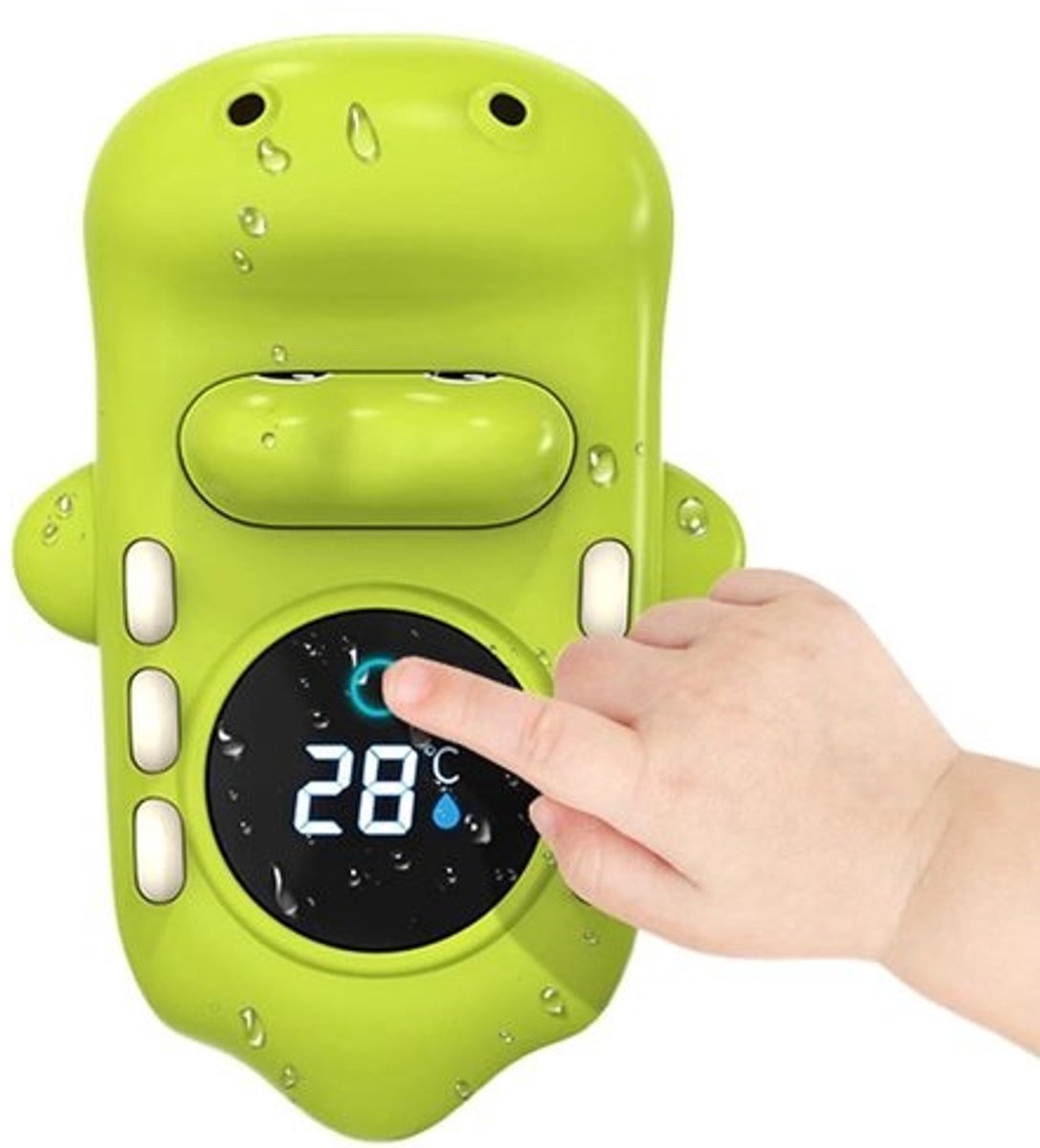 Badthermometer Krokodil - Watermeter Baby - Veilig Baden - Digitaal LED Display - 12.7 cm - Multicolor