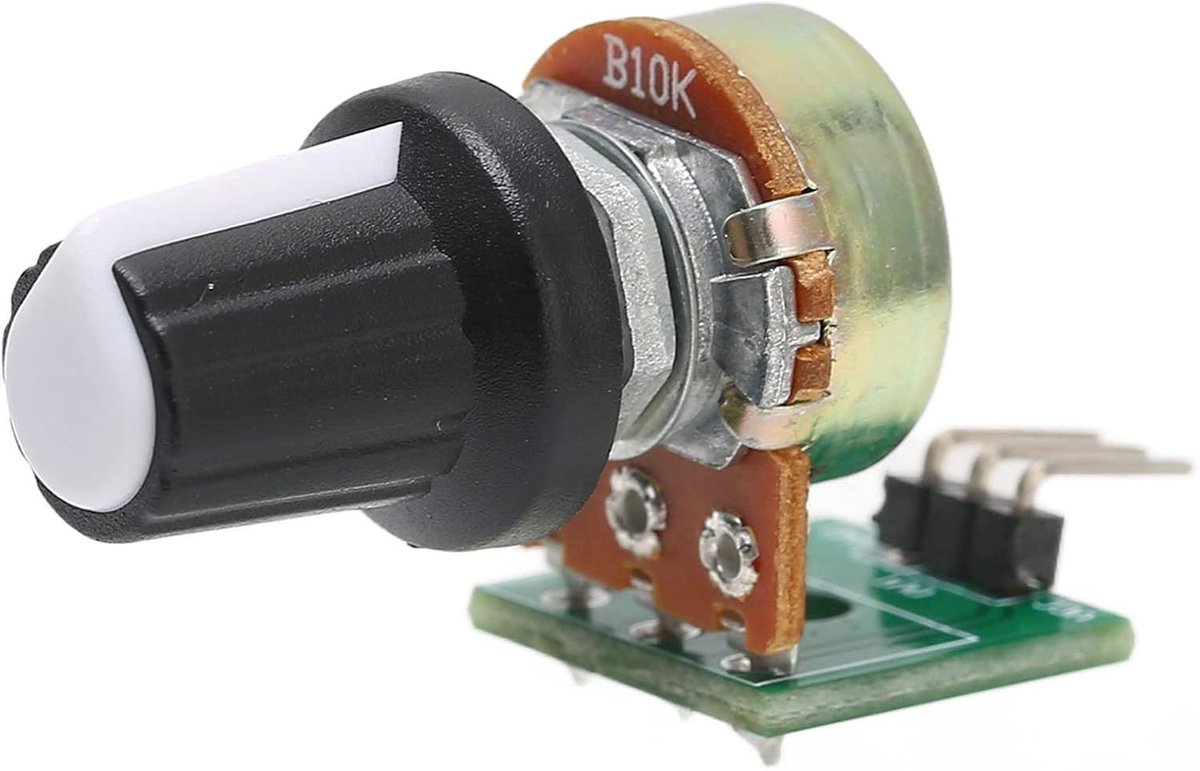 Compacte 3 Pin Weerstandsmodule met Potentiometer voor Eenvoudige Aanpassing en 0-5V Uitgang voor Circuitbesturing
