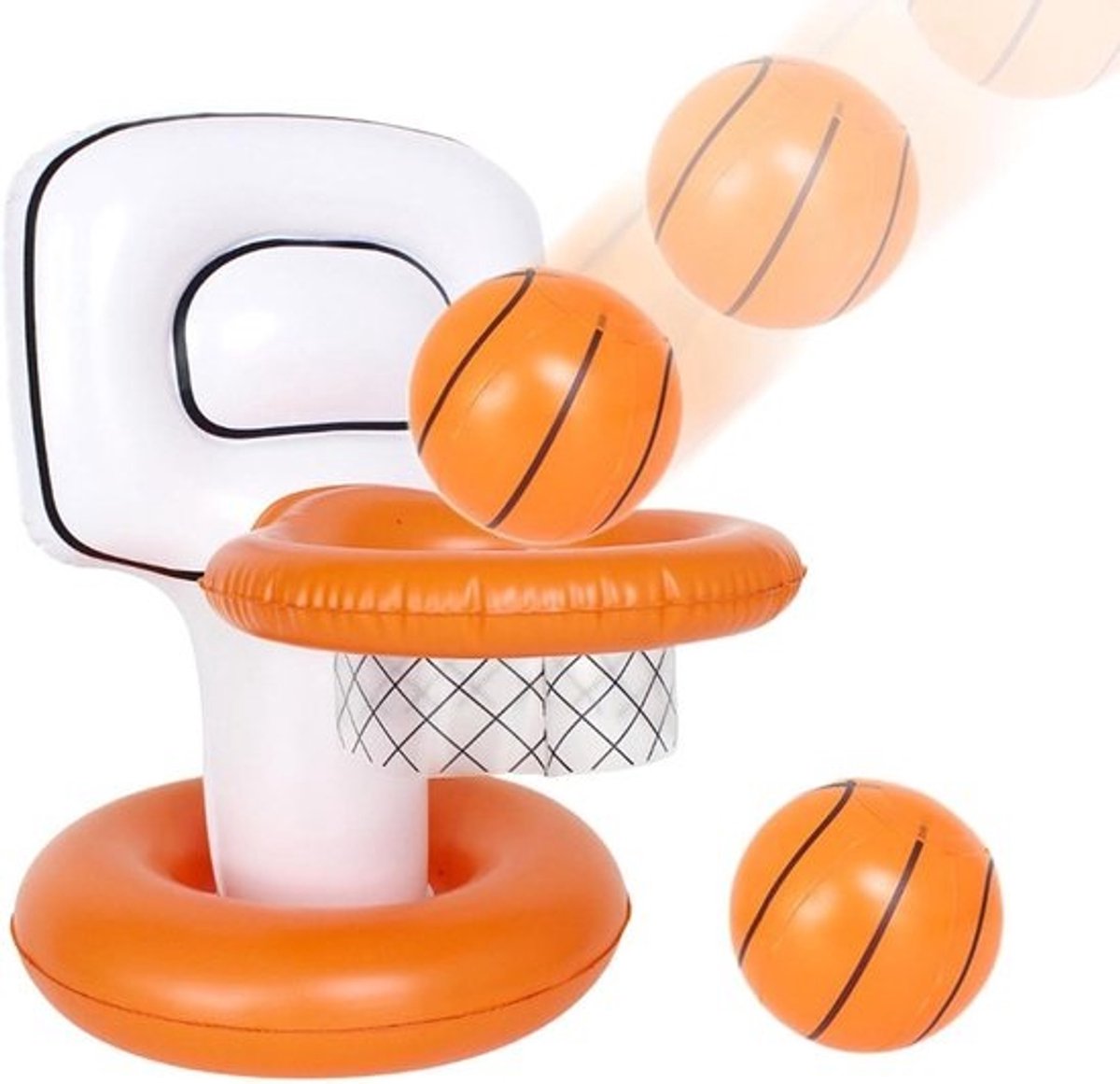 Drijvende Basketbalring - Mini Zwembad Basketbal - Waterpret - Opblaasbaar PVC - 30x40x40cm - Niet gespecificeerd