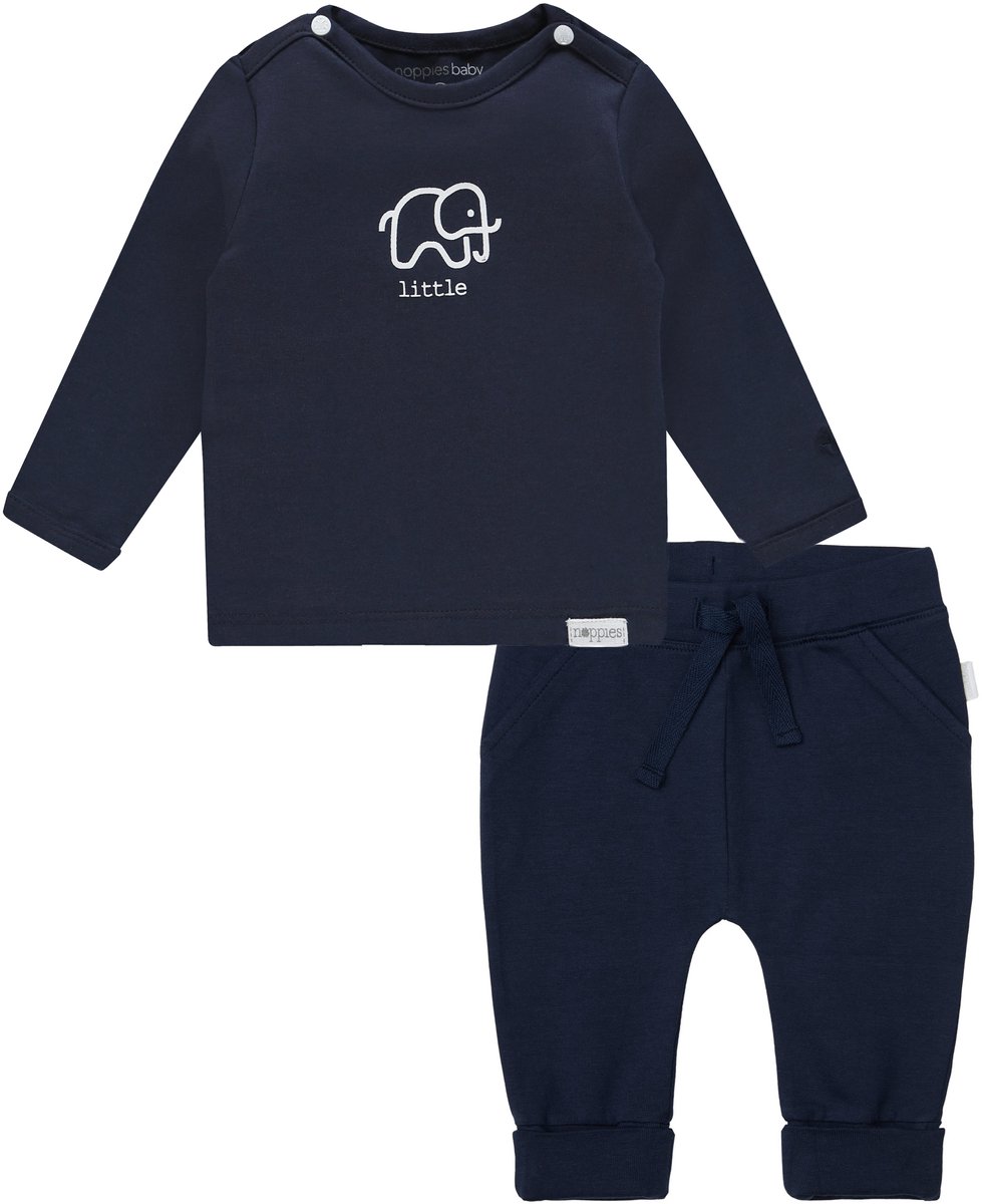 Noppies - Kledingset - 2delig - Broek Naupli Donkerblauw - Shirt Amanda - Maat 74