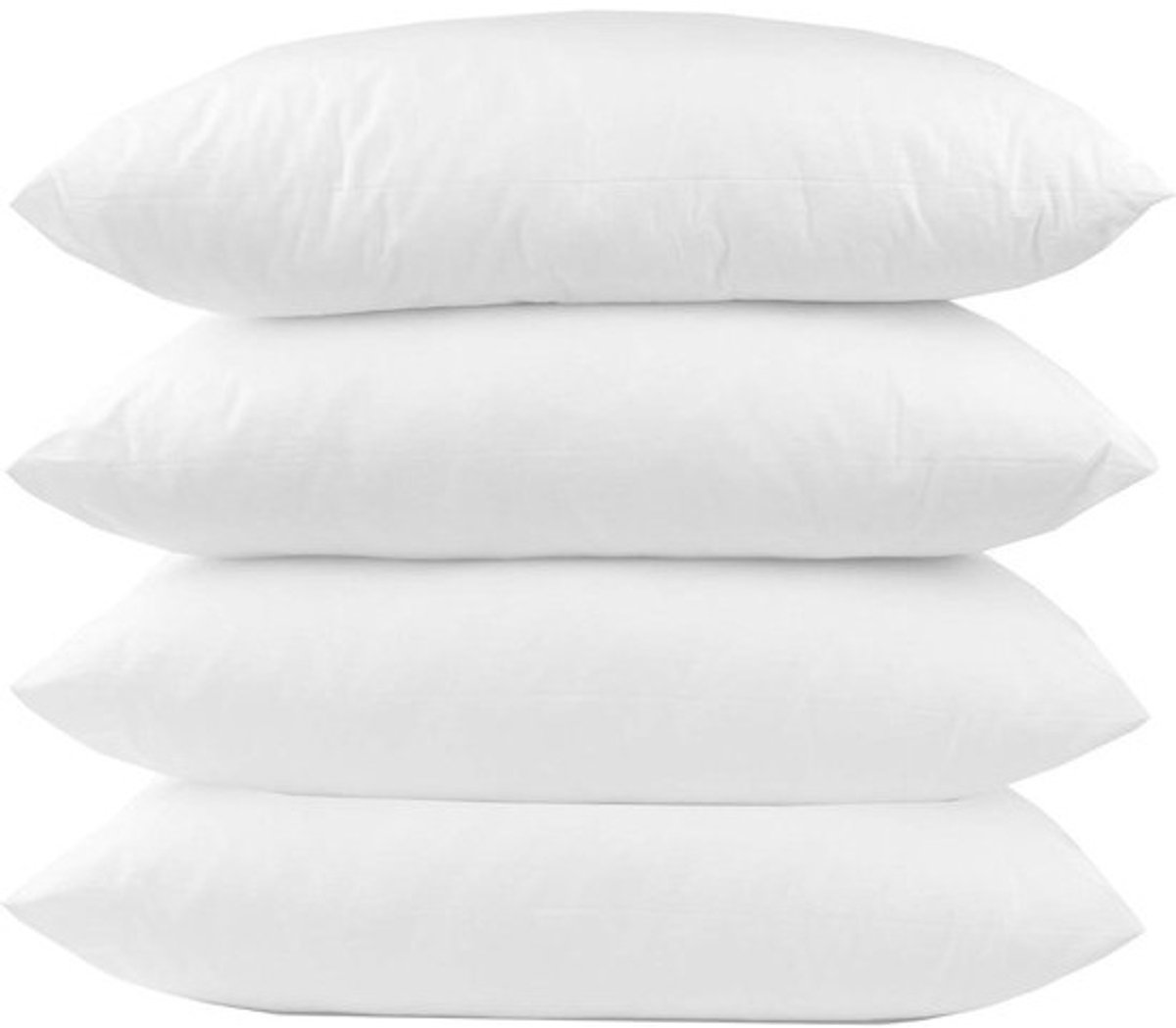 Vulkussens Set - Decokussens Inleg - Bank Kussens Vullen - Vormvast Deluxe Kwaliteit - 80x80cm 4 Stuks - Wit